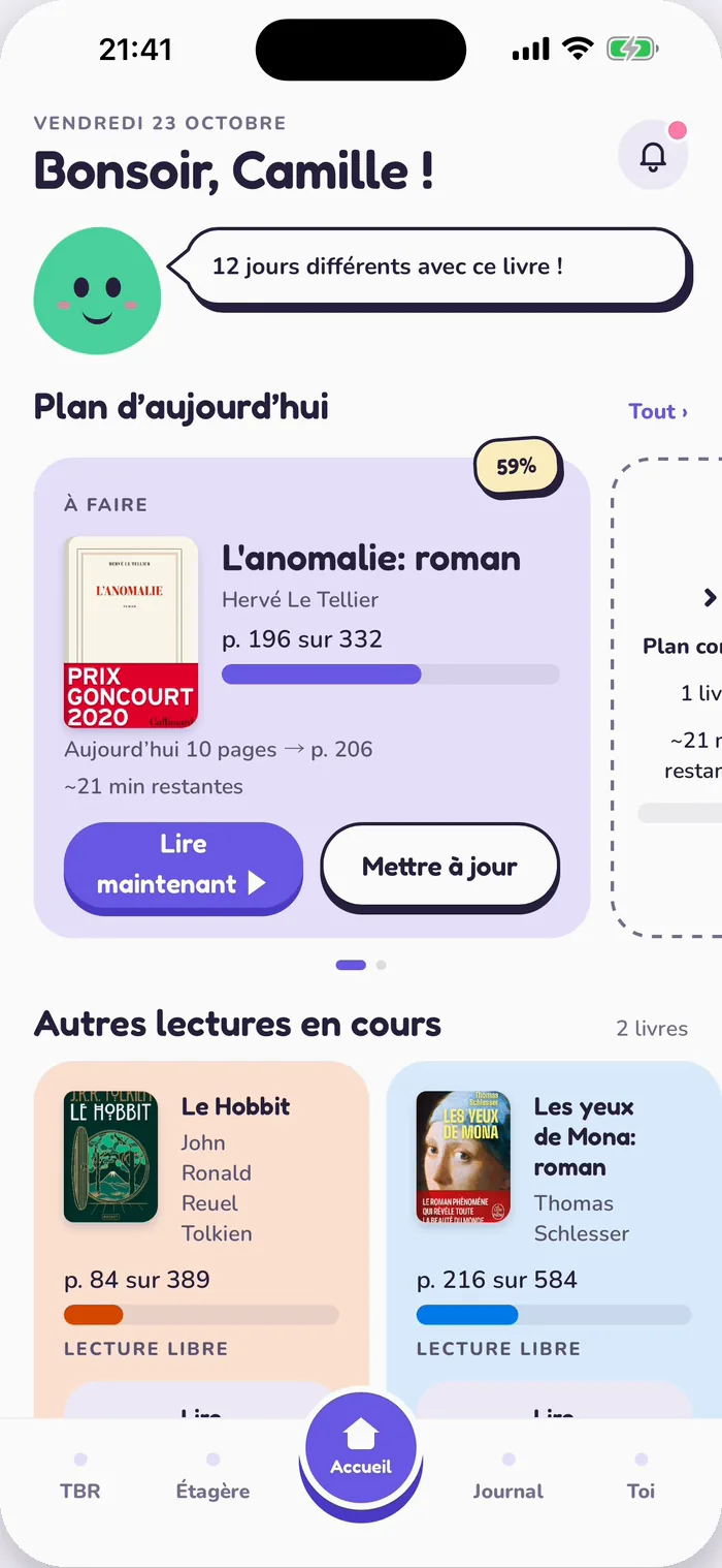 L’Accueil de Tana avec Pip : « 12 jours différents avec ce livre ! »