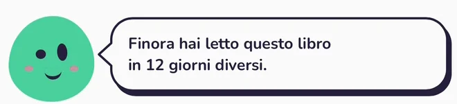 Pip nella Casa di Tana: «Finora hai letto questo libro in 12 giorni diversi.»