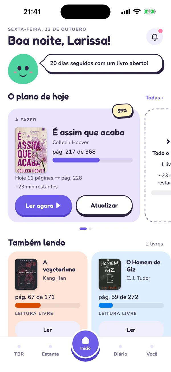 O Início do Tana em seis paletas, três claras e três escuras.